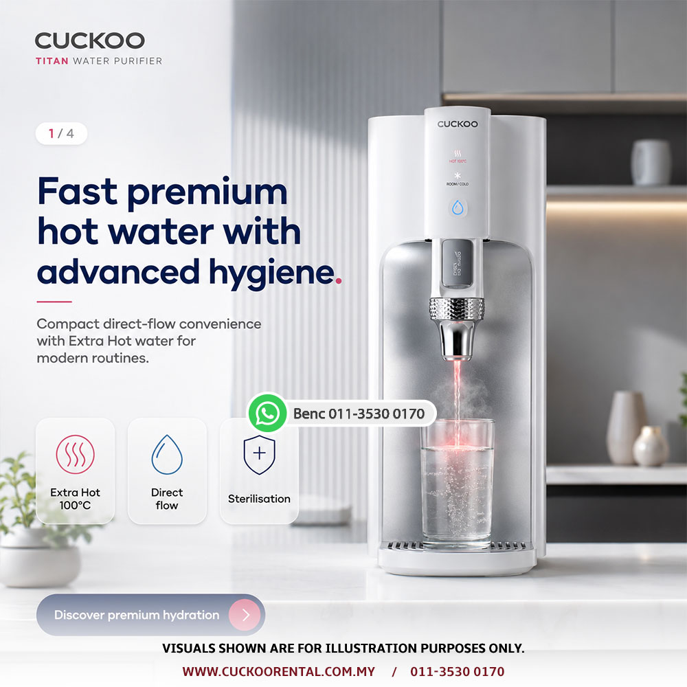 CUCKOO Titan extra hot water purifier Malaysia